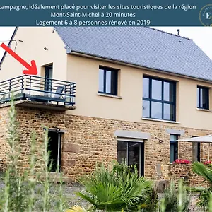 Maison Comprenant Deux A Louer, Ensemble Ou Independamment, Capacite De 4 A 19 Personnes Idealement Place Pour Visiter Le Mont-saint-michel, Saint-malo Et Les Alentours Hébergement de vacances